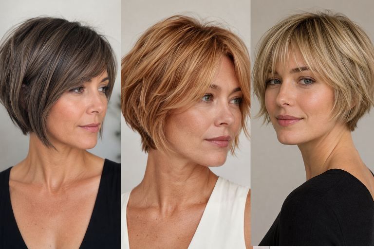 20 Short Stacked Bob Haircuts for Fine Hair with a Fuller-Looking Back