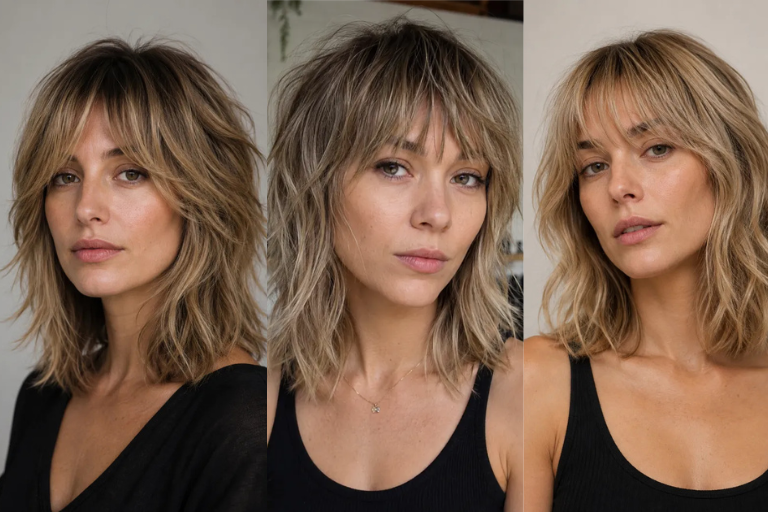 18 Shoulder Length Shag with Bangs Ideas That Keep the Shape Soft