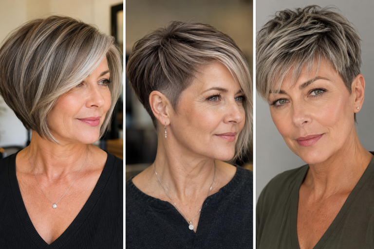 20 Short Haircuts for Women Over 50 With Silver Highlights That Look Seriously Expensive